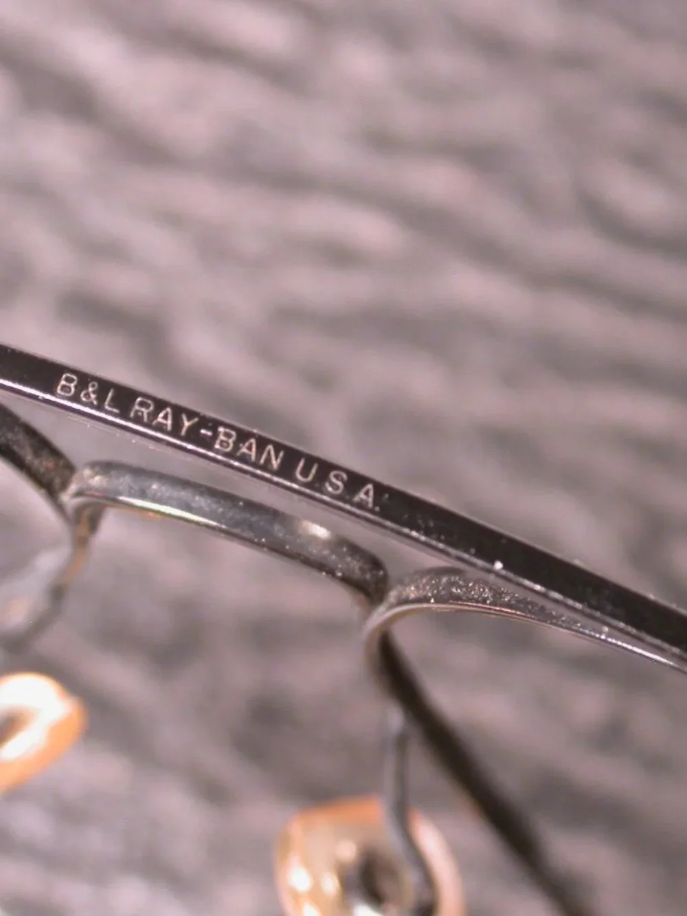 Vintage Ray Ban Black Rat Tail Aviator Shades Sunglasses USA FRAME ONLY